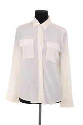 Chemise Max & Moi Ecru en Soie, taille S - Seconde Main