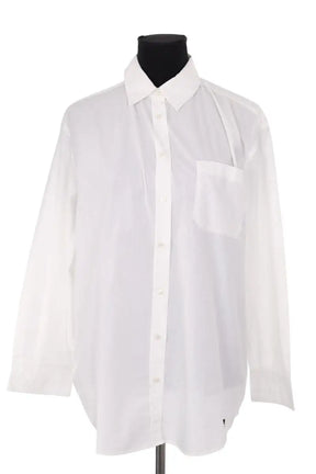 Chemise Max Mara Blanc en Coton, taille S - Seconde Main