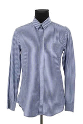 Chemise Max Mara Bleu en Coton, taille M - Seconde Main