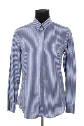 Chemise Max Mara Bleu en Coton, taille M - Seconde Main