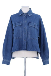 Chemise Max Mara Bleu en Coton, taille S - Seconde Main