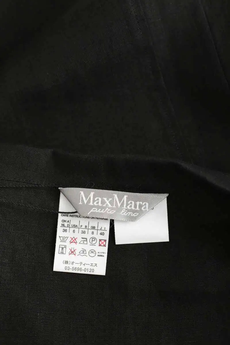 Chemise Max Mara Noir en Lin