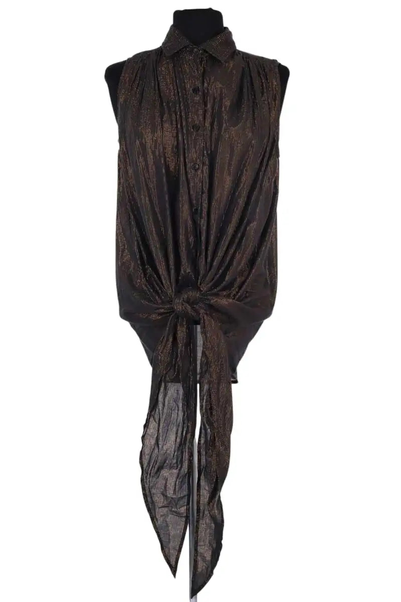 Chemise Mes Demoiselles Doré en Coton, taille XS - Seconde Main