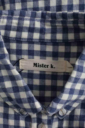 Chemise Mister K Bleu en Coton