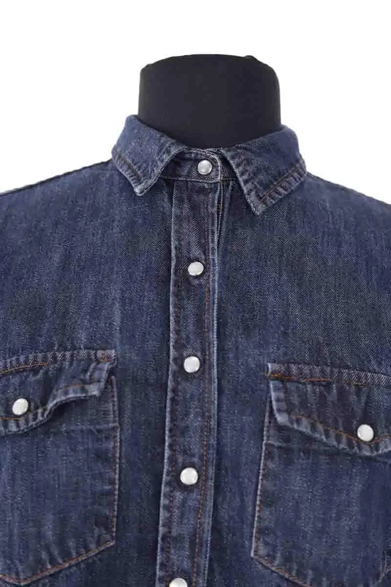 Chemise Mister K Bleu en Coton