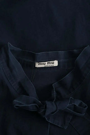 Chemise Miu Miu Marine en Coton