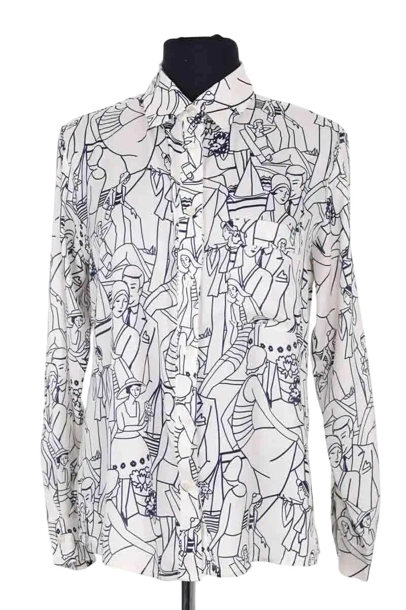 Chemise Modetrotter Blanc en Synthétique, taille S - Seconde Main