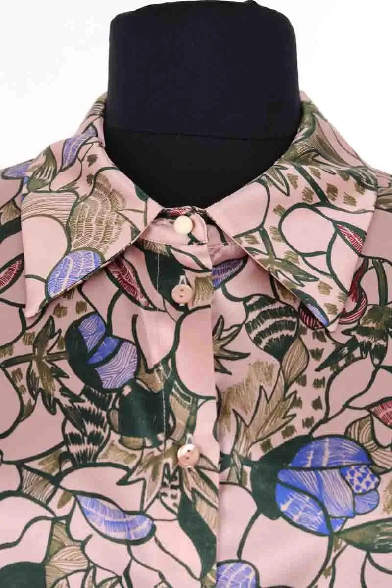 Chemise Momoni Rose en Soie