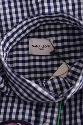 Chemise Nana Leone Bleu en Coton