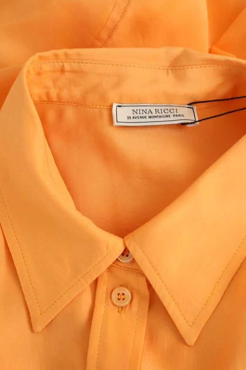 Chemise Nina Ricci Orange en Soie