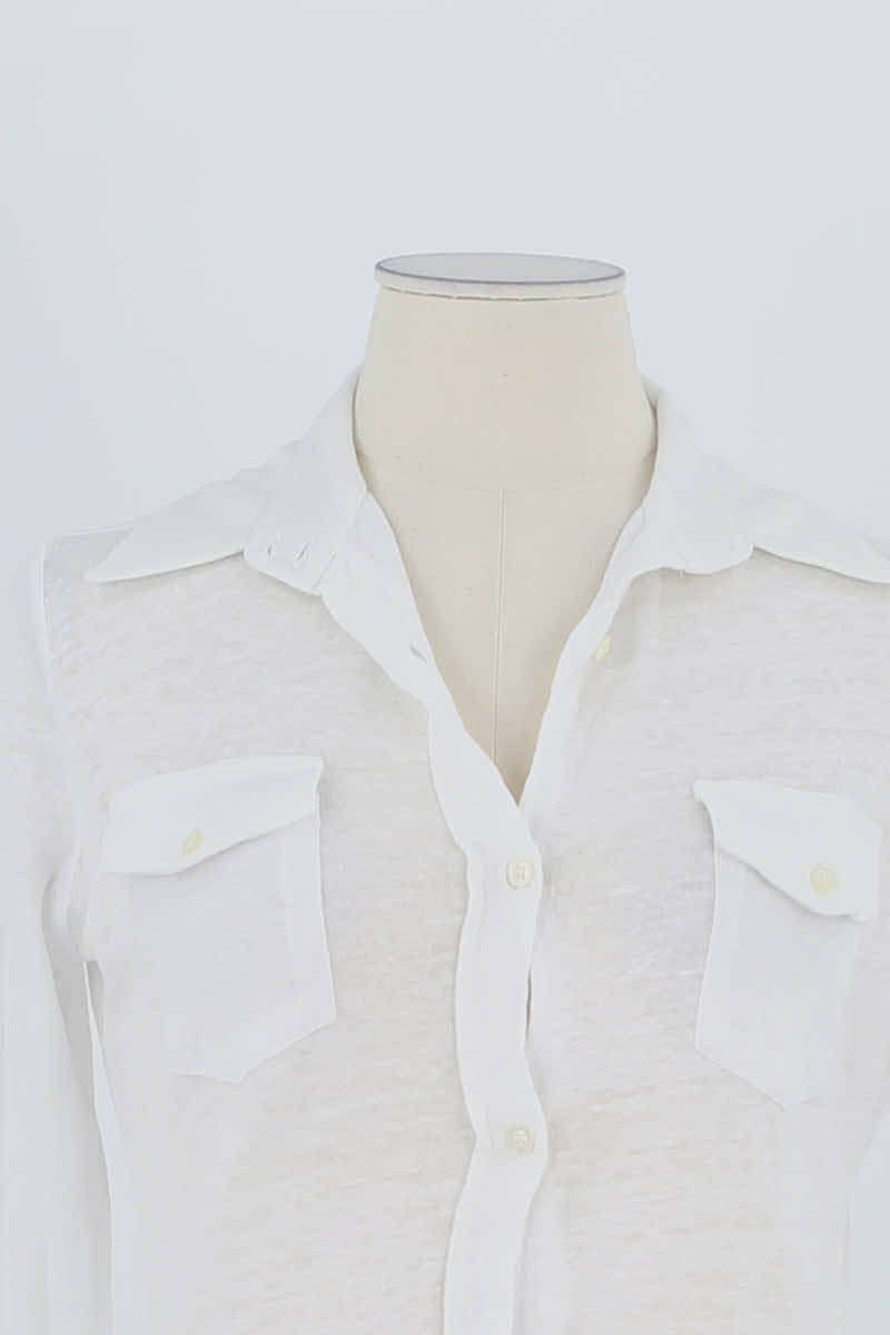 Chemise Notshy Blanc en Lin