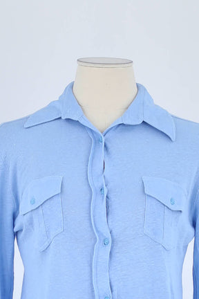 Chemise Notshy Bleu en Lin