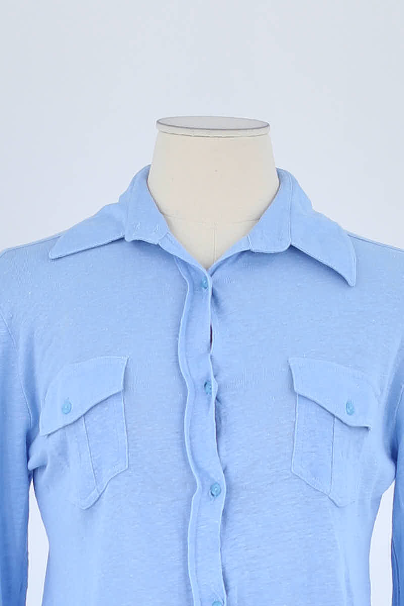 Chemise Notshy Bleu en Lin