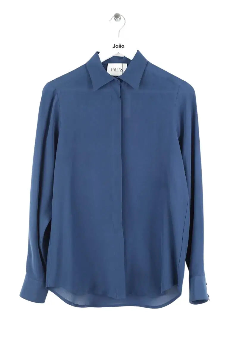 Chemise Pallas Bleu en Soie, taille S - Seconde Main