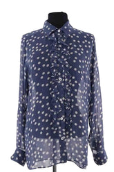 Chemise Paul & Joe Bleu en Soie, taille S - Seconde Main