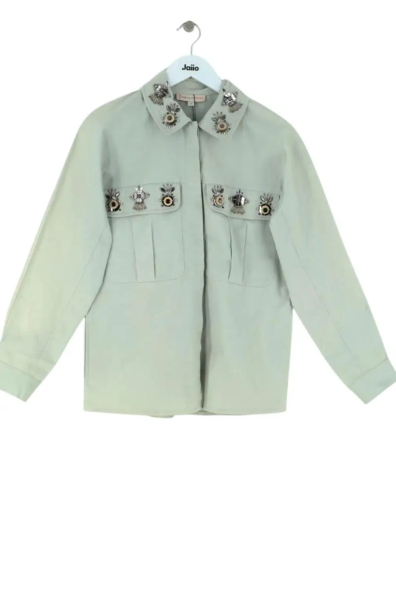 Chemise Paul & Joe Vert en Coton, taille S - Seconde Main