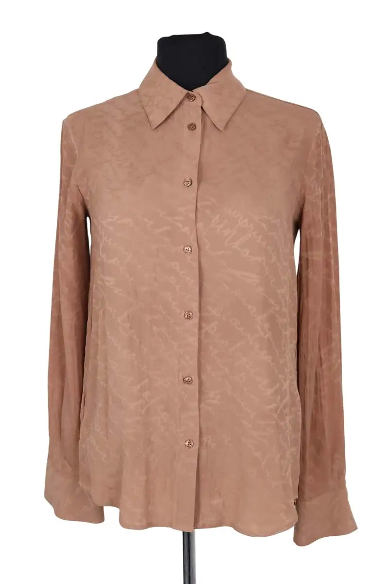 Chemise Pinko Beige en Synthétique, taille XXS - Seconde Main