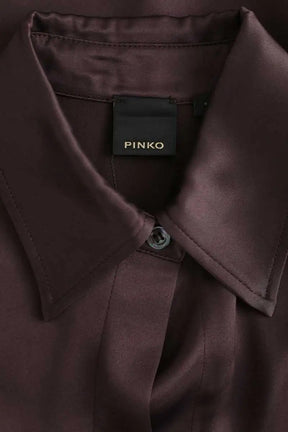 Chemise Pinko Marron en Synthétique