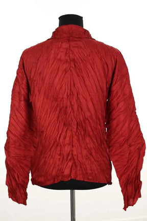 Chemise Pleats Please Rouge en Synthétique