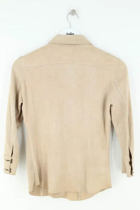 Chemise Plein Sud Beige en Daim