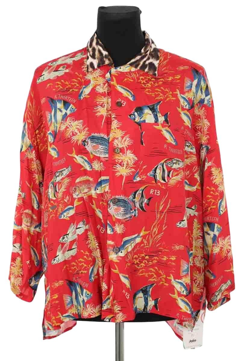 Chemise R13 Rouge en Viscose, taille M - Seconde Main