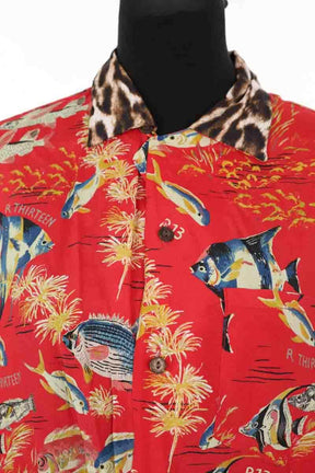 Chemise R13 Rouge en Viscose