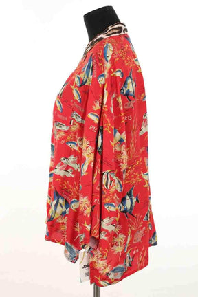 Chemise R13 Rouge en Viscose