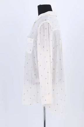 Chemise Rails Blanc en Lin