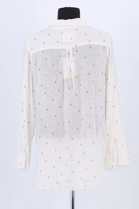 Chemise Rails Blanc en Lin
