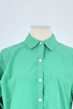 Chemise Rails Vert en Coton