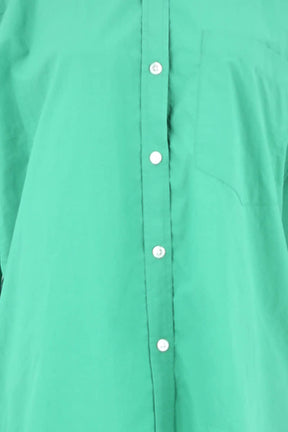 Chemise Rails Vert en Coton