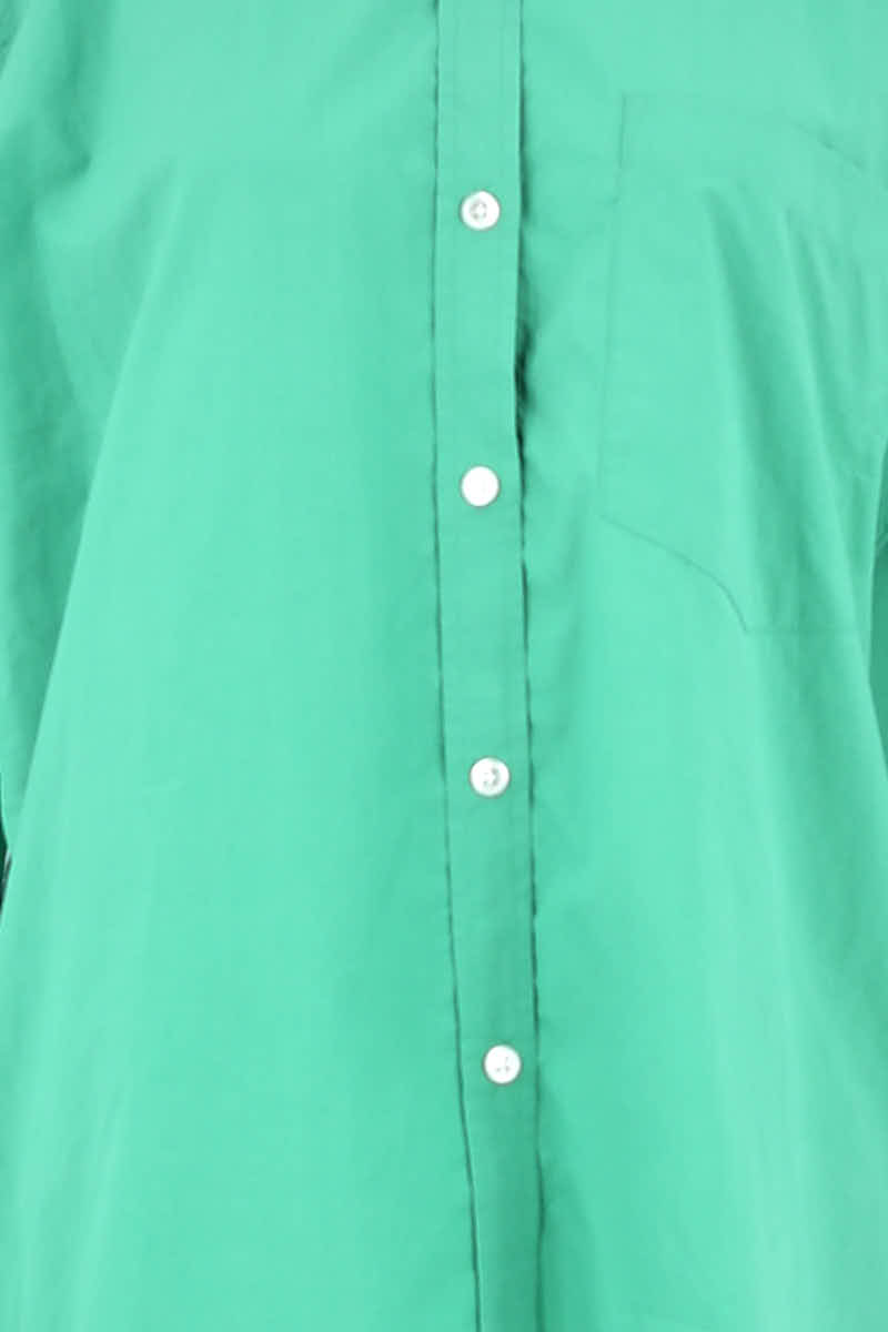 Chemise Rails Vert en Coton