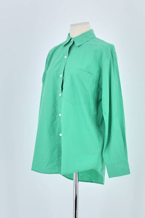 Chemise Rails Vert en Coton