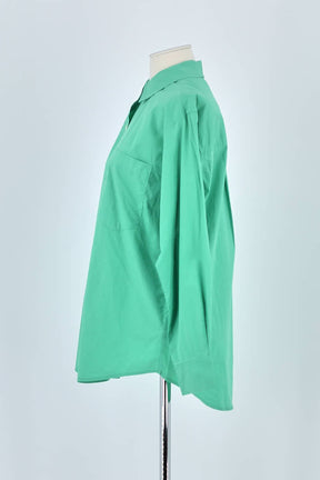 Chemise Rails Vert en Coton