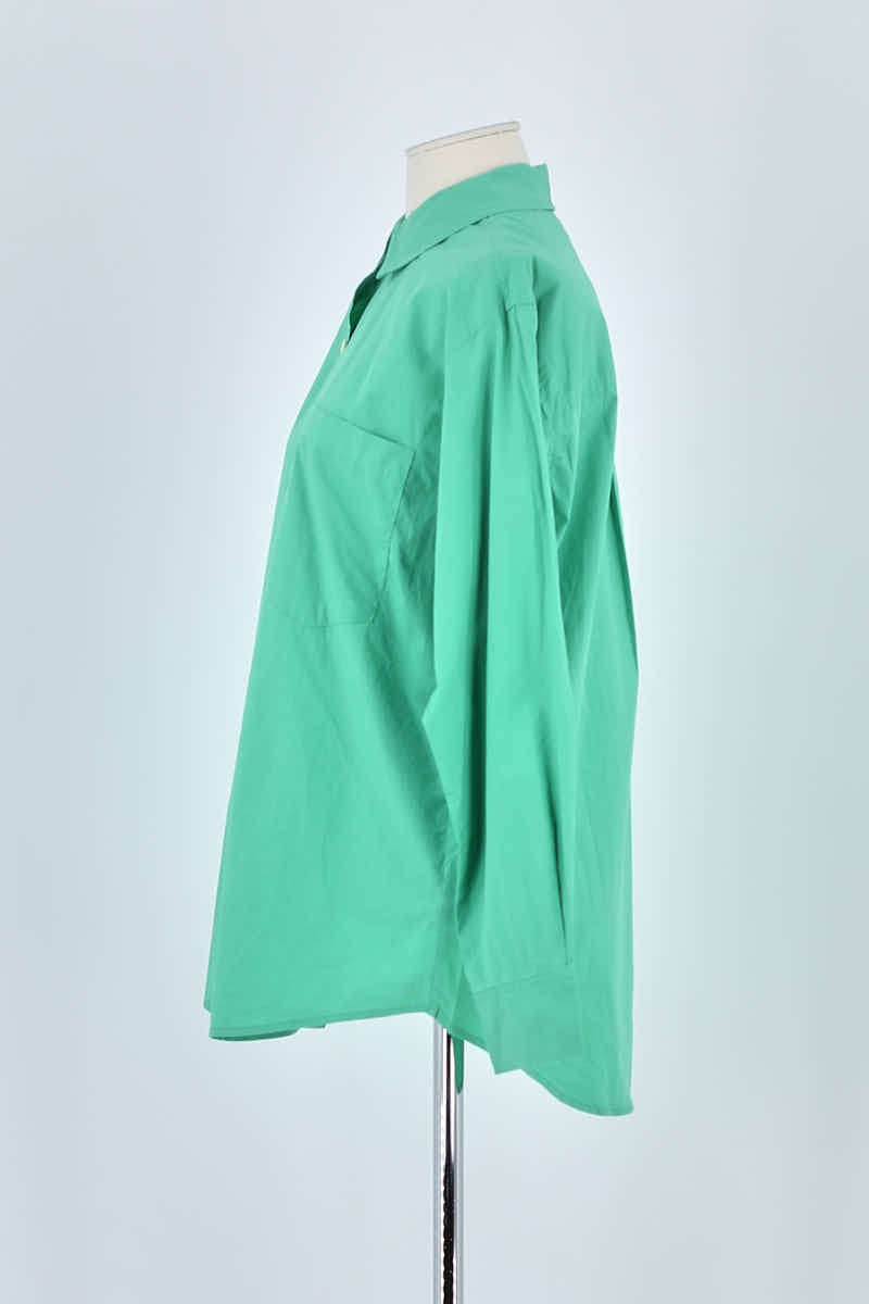 Chemise Rails Vert en Coton