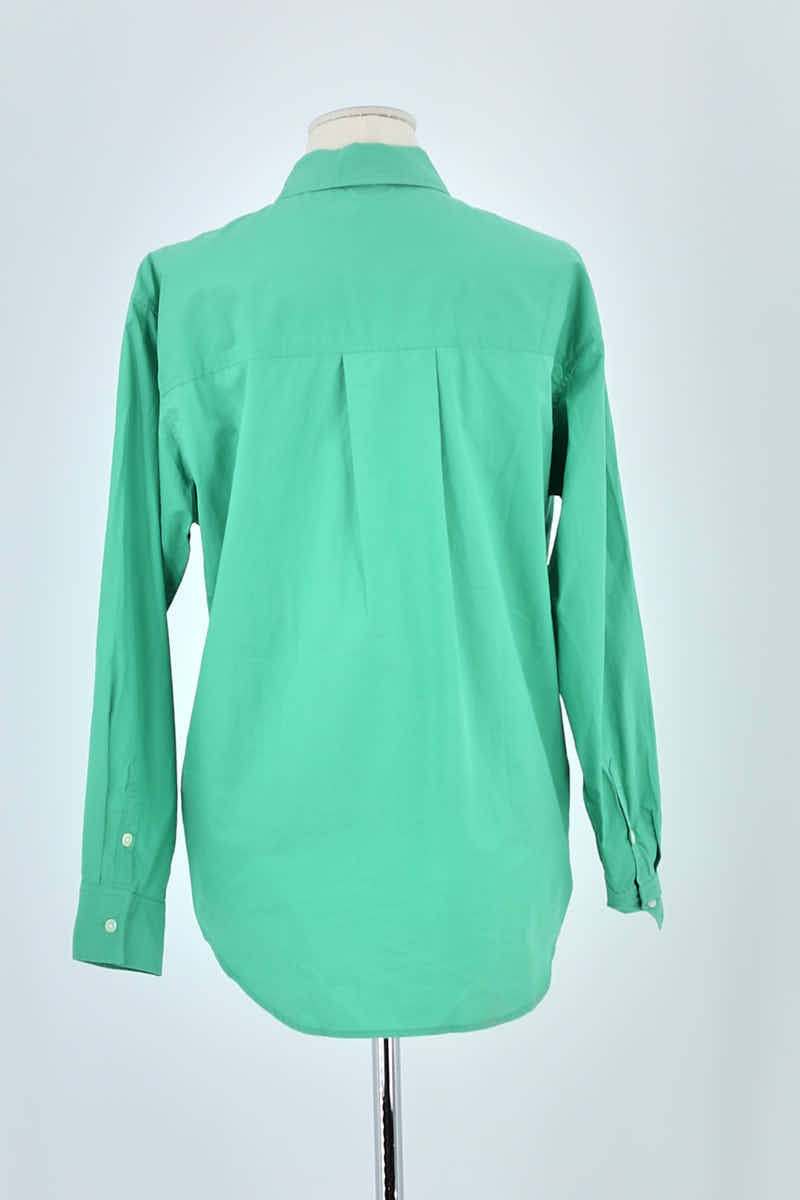 Chemise Rails Vert en Coton
