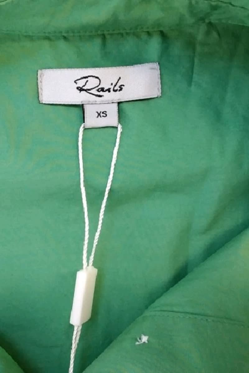 Chemise Rails Vert en Coton