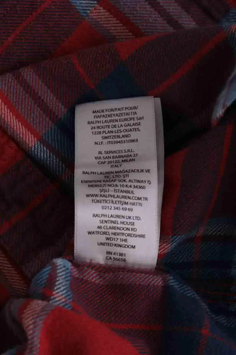 Chemise Ralph Lauren Rouge en Coton