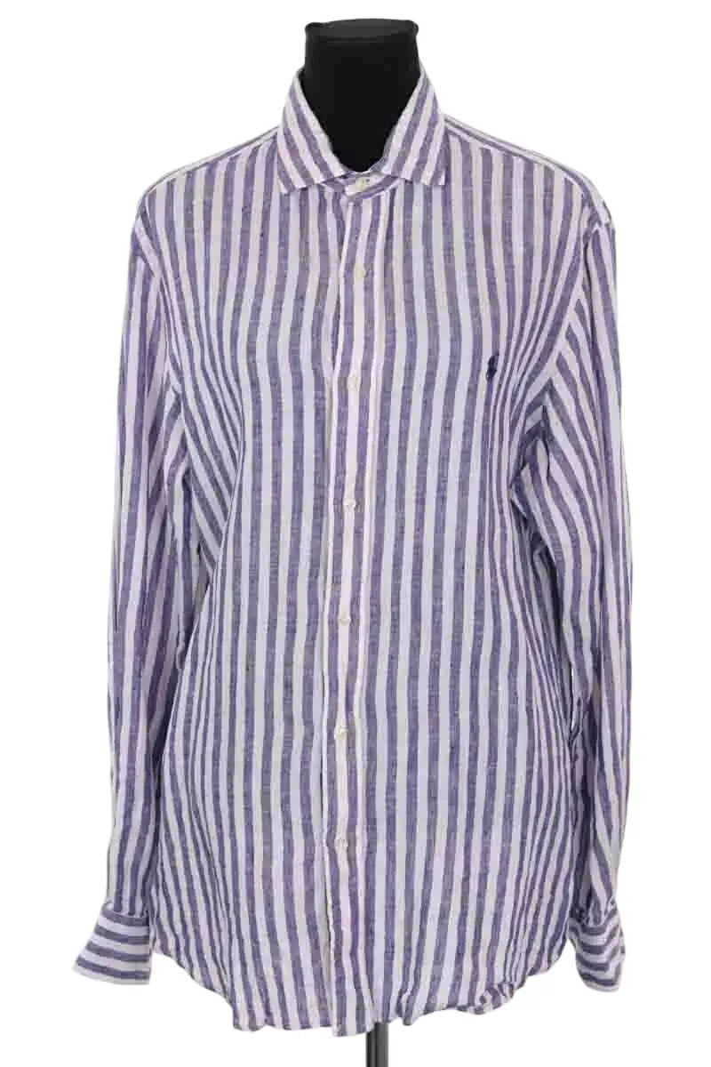 Chemise Ralph Lauren Violet en Lin, taille L - Seconde Main