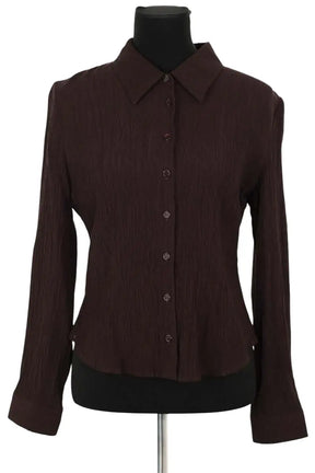 Chemise Rouje Marron en Viscose, taille M - Seconde Main