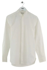 Chemise Saint Laurent Blanc en Coton, taille S - Seconde Main