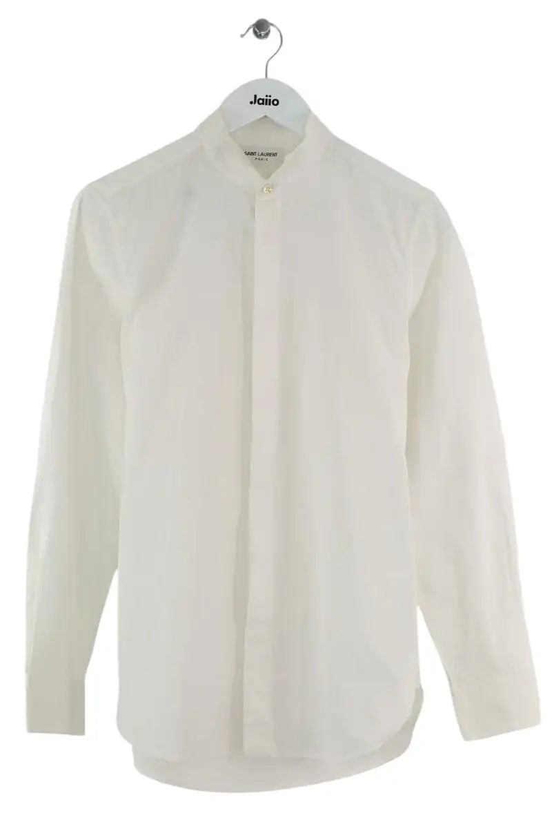 Chemise Saint Laurent Blanc en Coton, taille S - Seconde Main