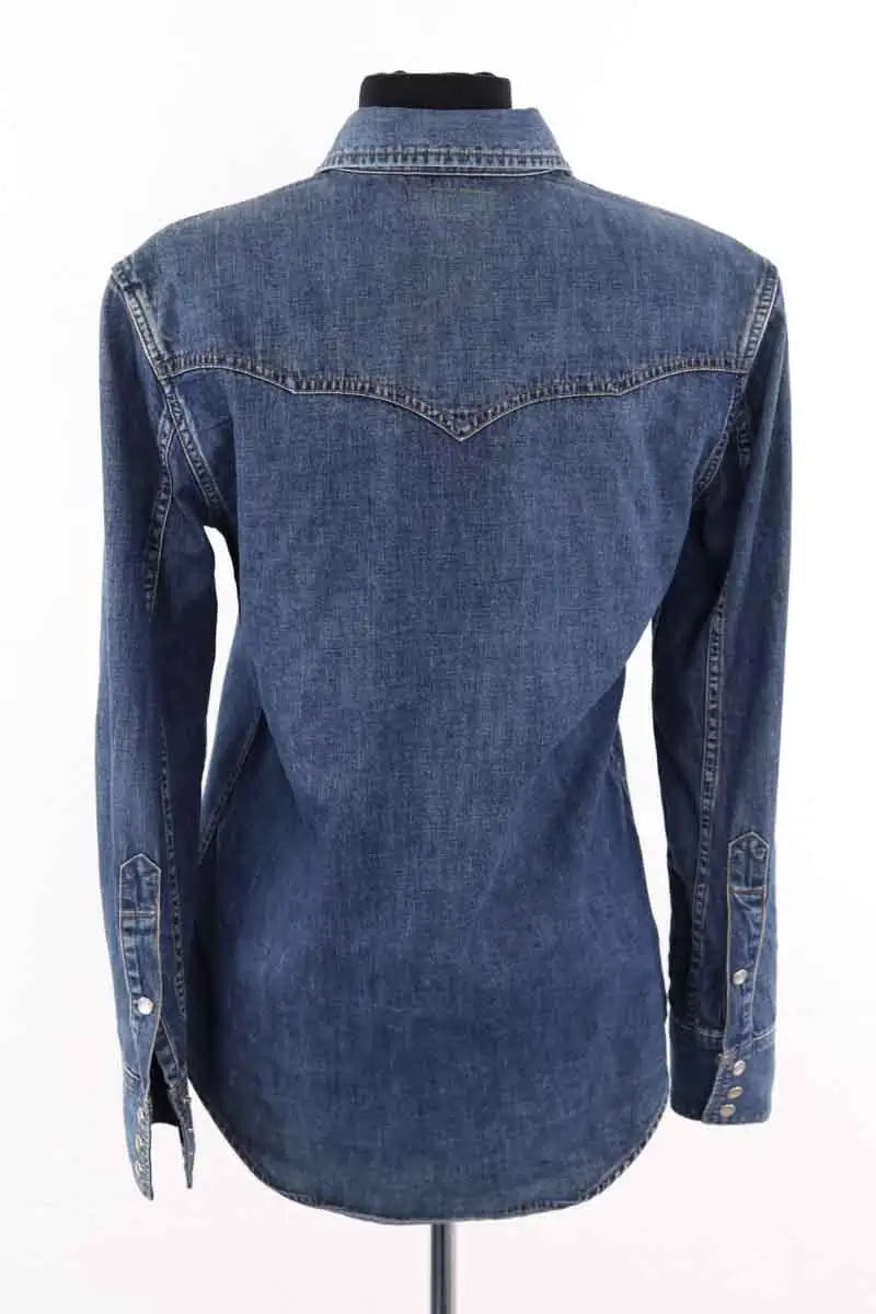 Chemise Saint Laurent Bleu en Coton