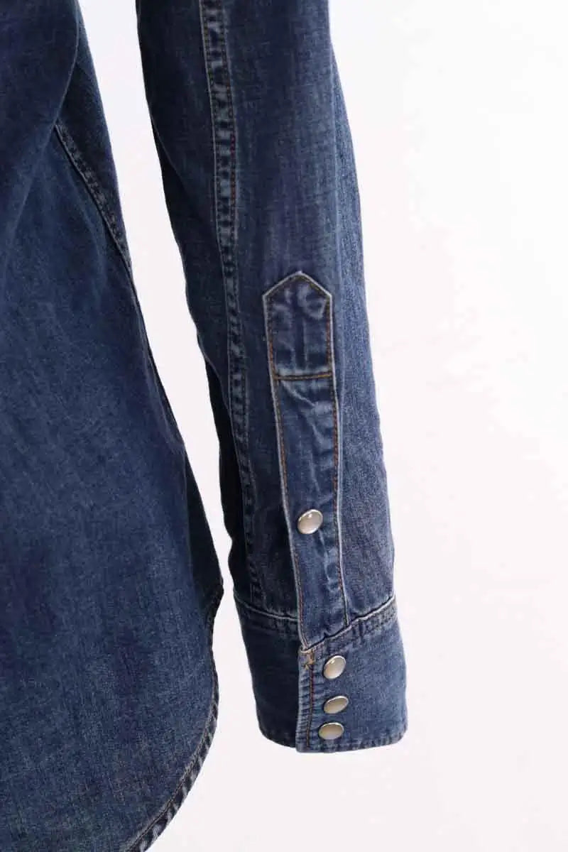Chemise Saint Laurent Bleu en Coton