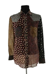 Chemise Saint Laurent Multicolore en Soie, taille M - Seconde Main