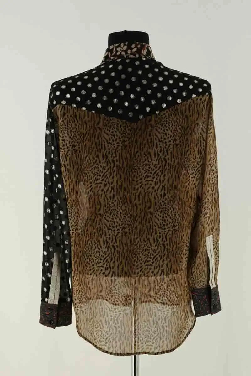 Chemise Saint Laurent Multicolore en Soie