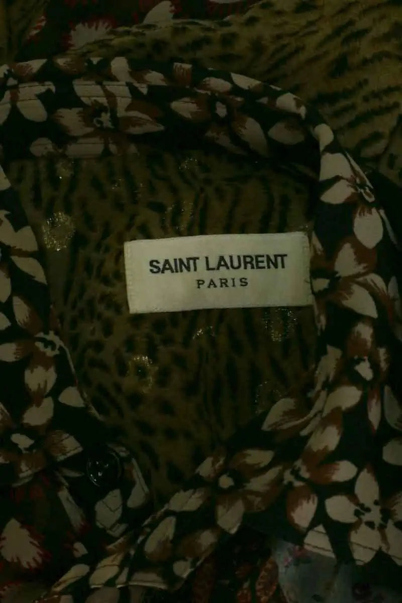 Chemise Saint Laurent Multicolore en Soie