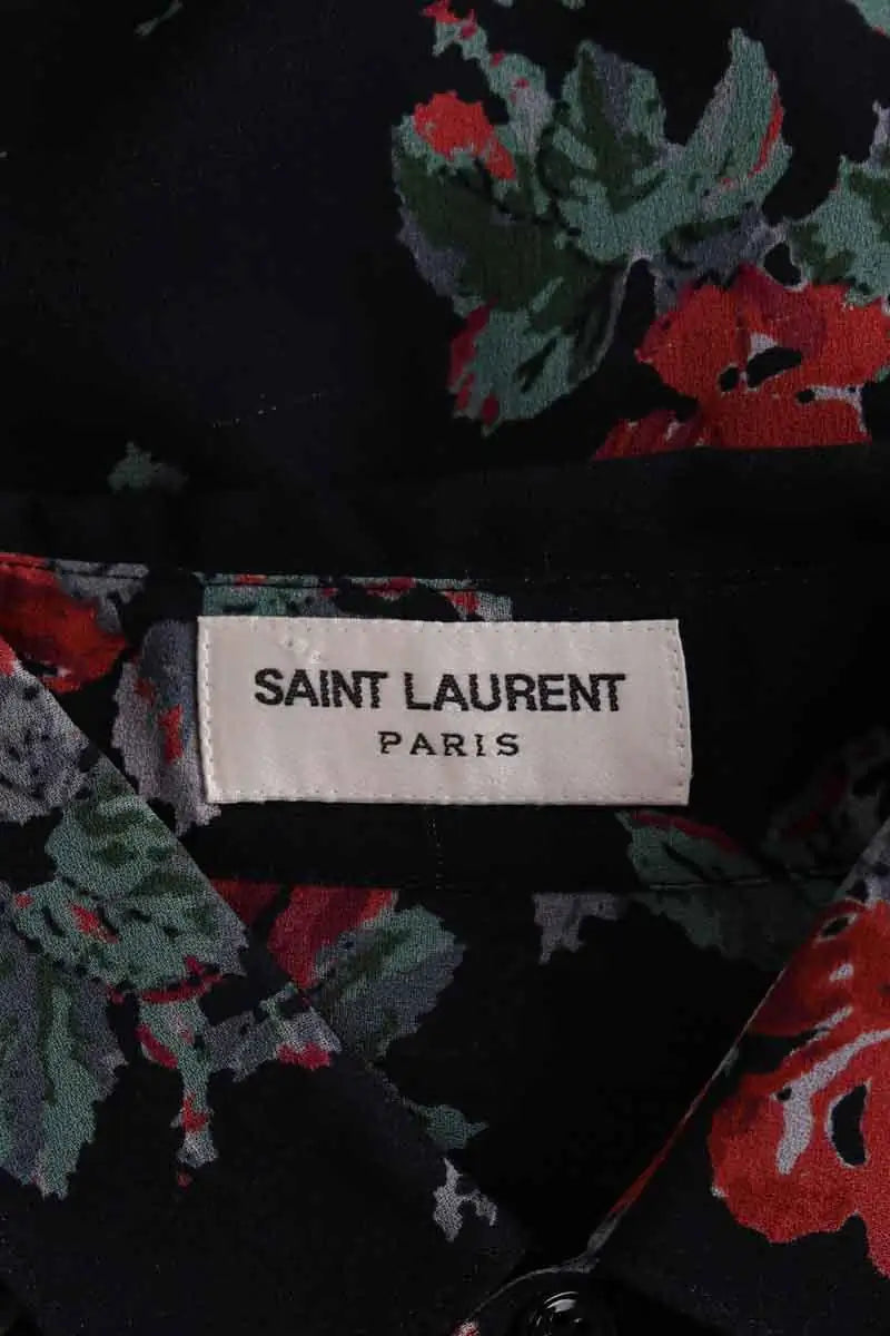 Chemise Saint Laurent Noir en Viscose
