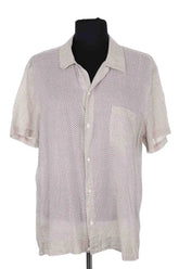 Chemise Sandro Beige en Coton, taille L - Seconde Main