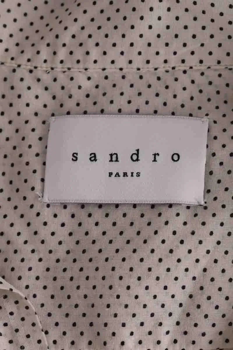 Chemise Sandro Beige en Coton